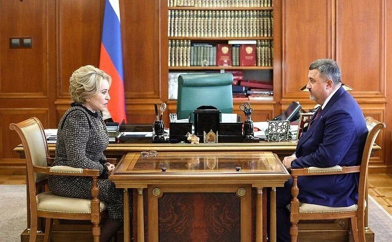 Валентина Матвиенко и Фёдором Щукиным обсудили развитие Дагестана