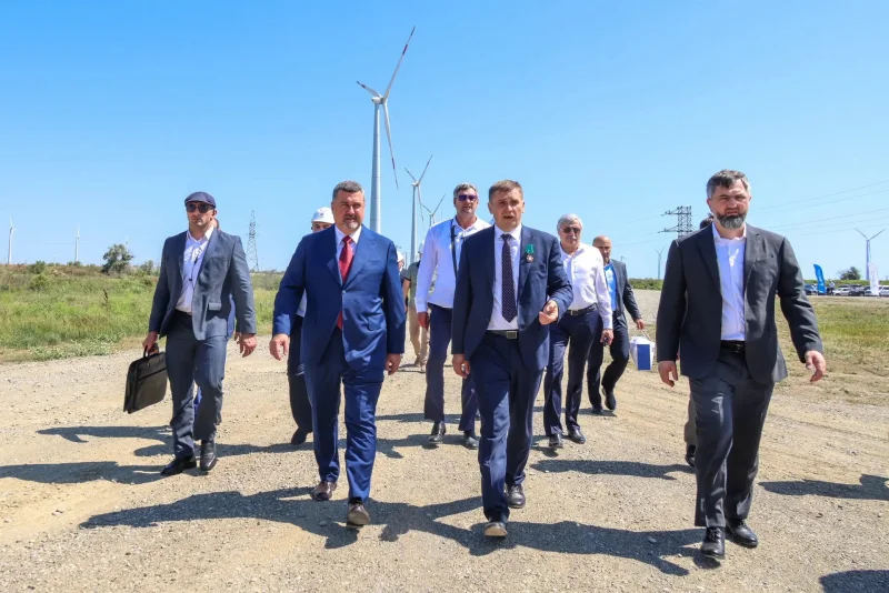В РД торжественно открыли Новолакскую ветроэлектростанцию