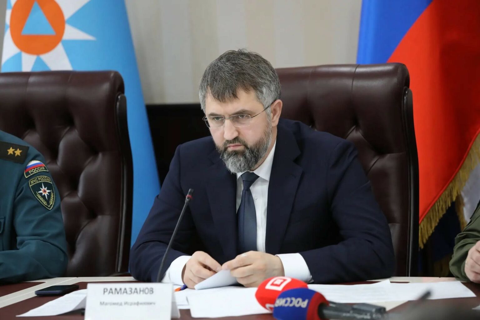 Магомед Рамазанов принял участие в заседании правкомиссии по ликвидации последствий ЧС