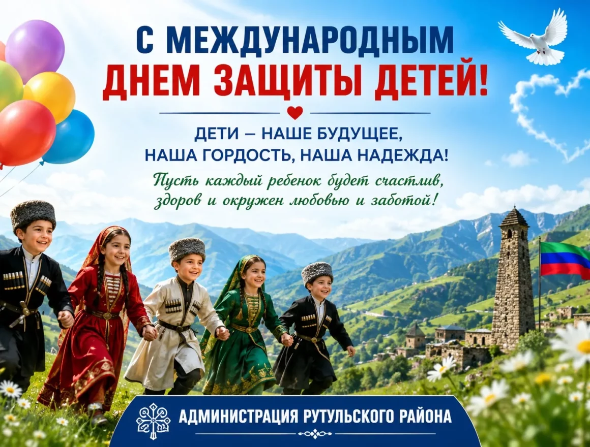 Врип главы Рутульского района поздравил дагестанцев с Международным днем защиты детей